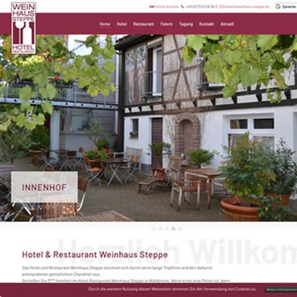 Website für Hotel & Restaurant