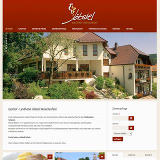 Webseite für Hotel - Gasthof & Landhotel Waischenfeld